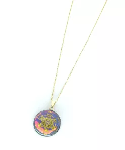 pendentif métatron effet miroir et yin yang