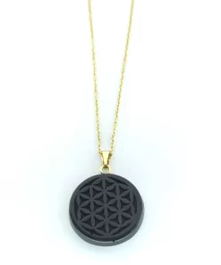 pendentif métatron effet miroir et fleur de vie