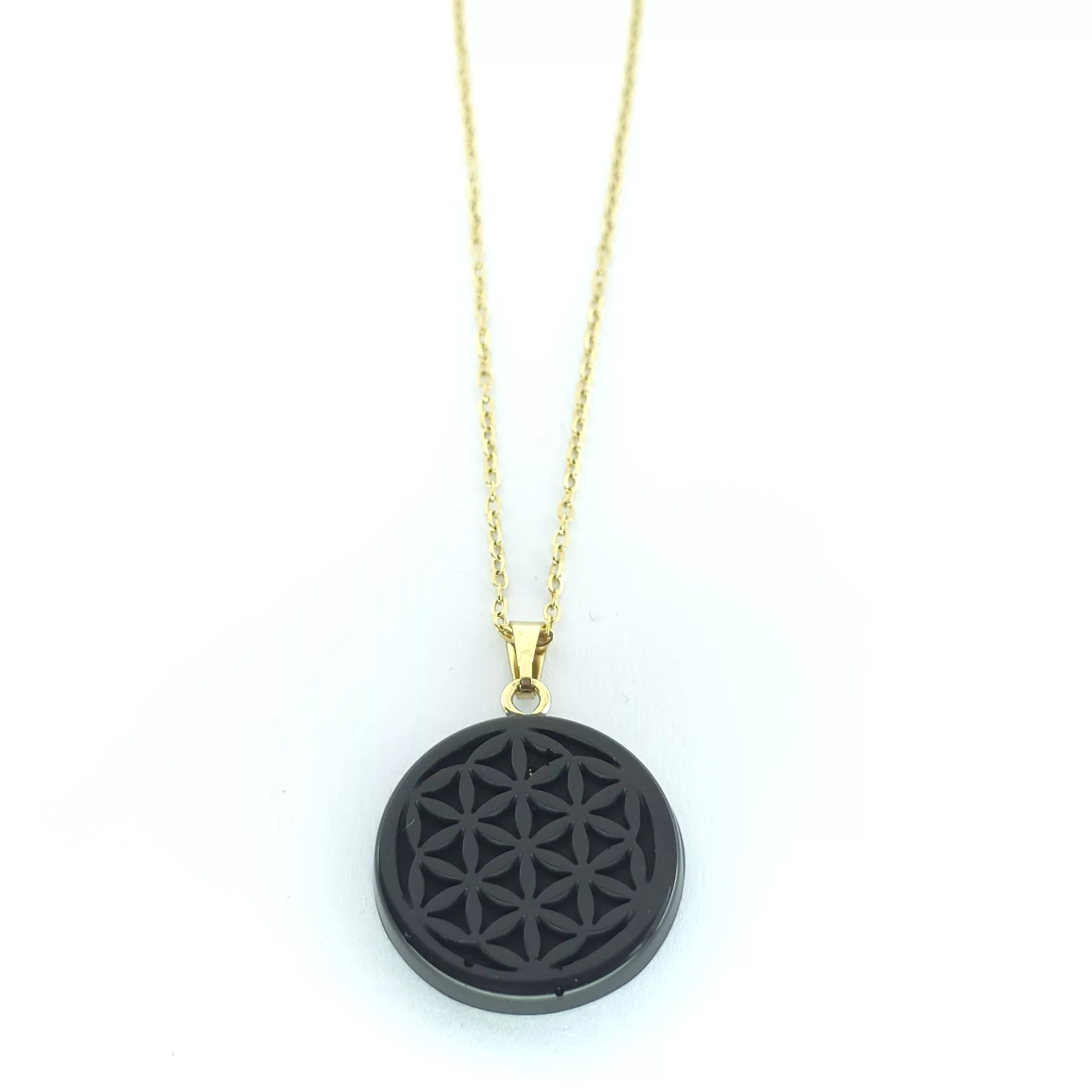 pendentif métatron effet miroir et fleur de vie