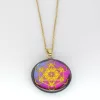Pendentif métatron recto et yin yang verso