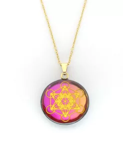 Pendentif métatron yin yang n13