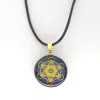 Pendentif métatron yin yang n18