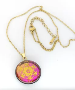 Pendentif métatron yin yang n14
