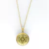 Pendentif métatron doré fond doré - Yin yang