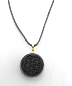 Pendentif fleur de vie - shungite