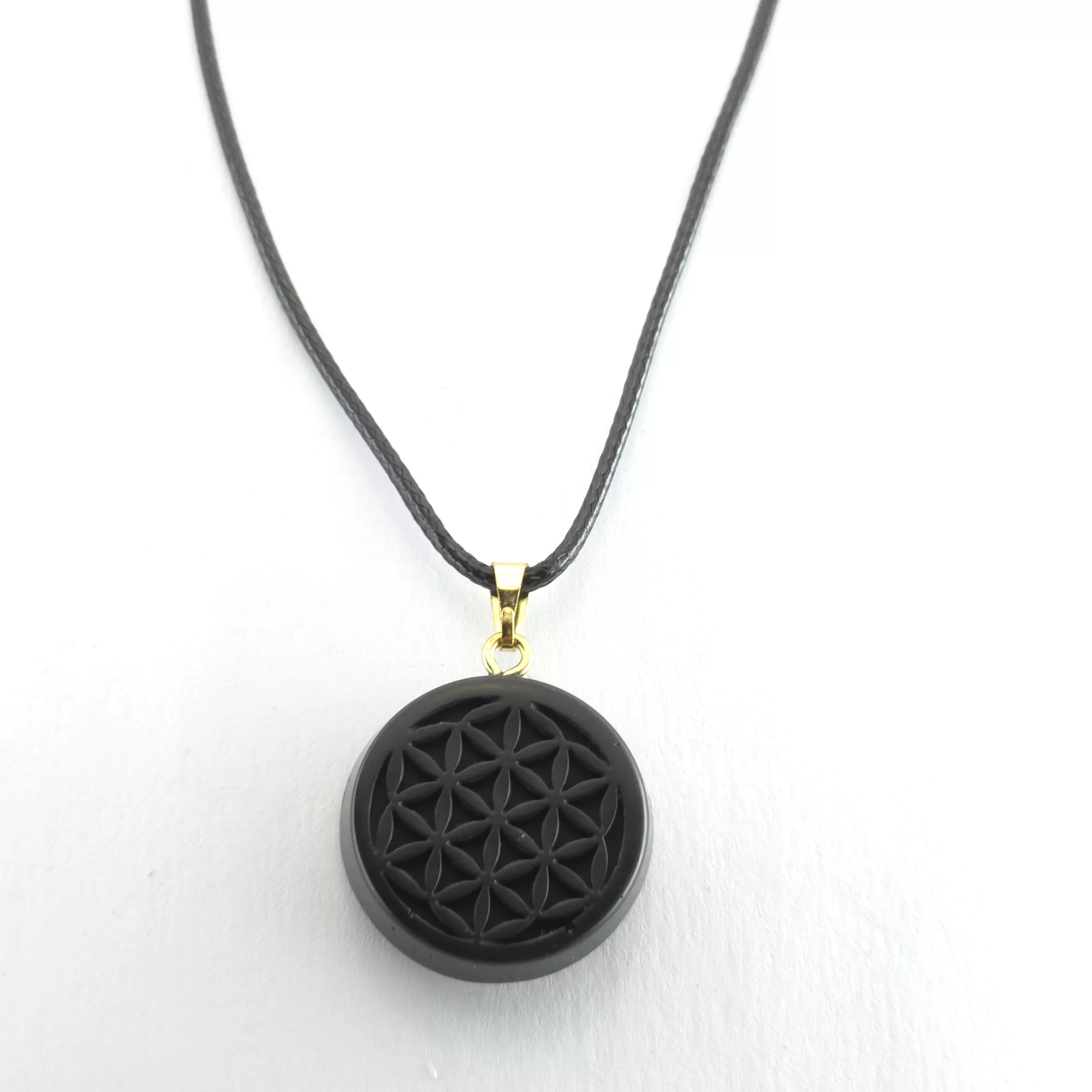 Pendentif fleur de vie - shungite