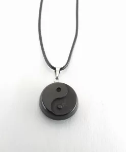 Pendentif artisanal Yin yang - shungite