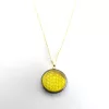 Pendentif fleur de vie 7 chakras artisanale avec chaine